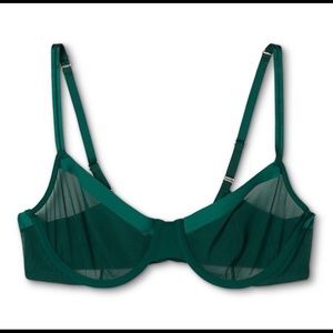 38 B Auden Green Sheer Bra